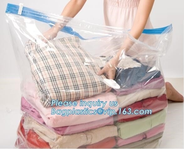 Ahorro de espacio del bolso de la compresión, bolso compresible del almacenamiento del sello del vacumm, bolso que viaja del vacío sin la válvula, bagease, bagplas