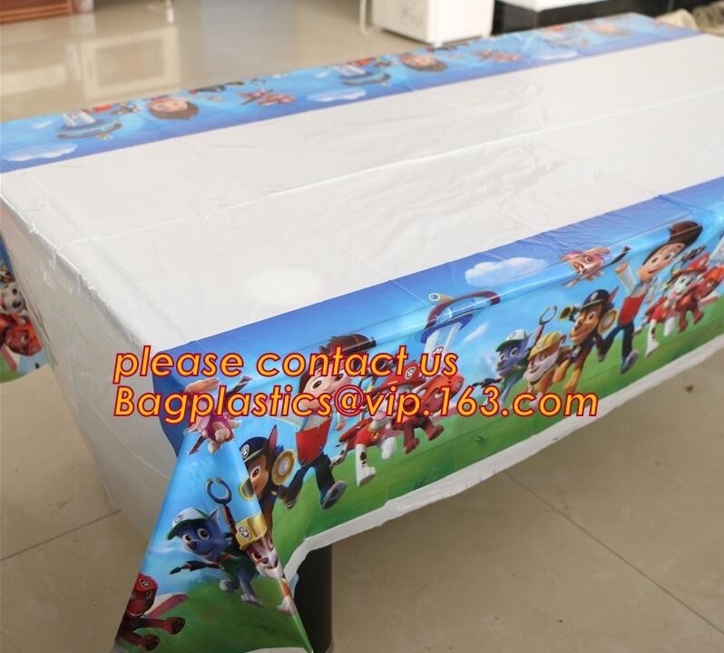 La historieta el 108cm disponible preciosa Winnie the Pooh del mantel del cumpleaños embroma el supplie plástico del tablecover del partido del feliz cumpleaños