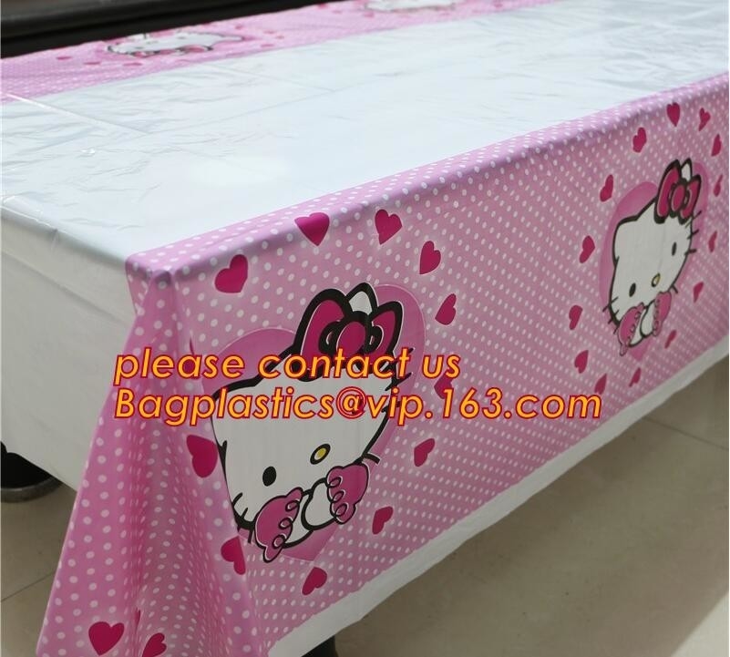 Hola fiesta de bienvenida al bebé para las muchachas de los niños, tema de la decoración del cumpleaños de los niños de Kitty Party Supplies Plastic Tablecloth del hombre araña 1pcs