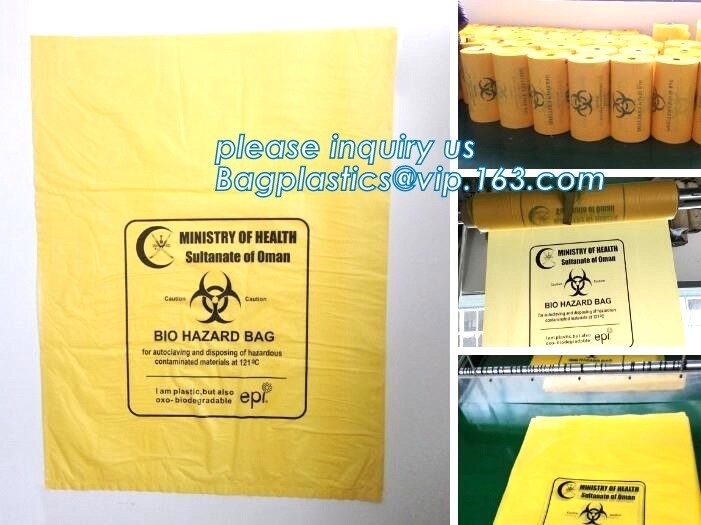 Bolso de la autoclave/bolso médico de la autoclave/bolso del espécimen de la autoclave, bolsos de la sangre, bolsos médicos plásticos/biohazard b plástico de Zip lockkk