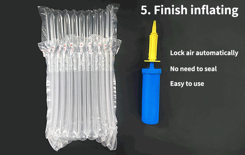 los bolsos de la almohada del amortiguador de aire, aire inflable llenaron el bolso de la almohada, bolso recycable a prueba de choques de la botella de cristal de la almohada del aire, bagplastics
