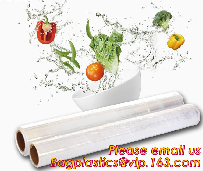 Estiramiento y abrigos reutilizables frescos que estiramiento del plástico se aferra de silicón película, LDPE de la comida de la categoría alimenticia se aferran película, película de estiramiento del LDPE