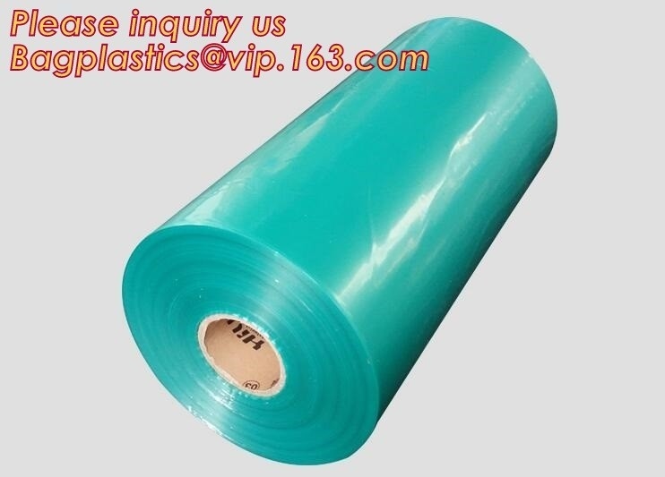 película del envasado por contracción del calor del pvc, película de encogimiento plástica modificada para requisitos particulares, plástico de embalar plástico, pvc de la película de encogimiento, encogimiento de POF/polyolefin