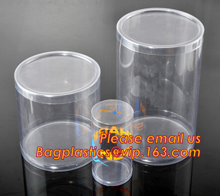tubo plástico redondo, plástico transparente alrededor de los tubos del animal doméstico, caja redonda del tubo del ANIMAL DOMÉSTICO suave de la categoría alimenticia