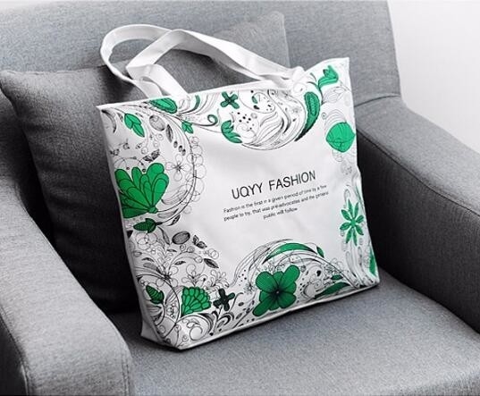 La lona de encargo de China Logo Promotion Zipper Grocery Shopping 8OZ compone a Tote Cotton Bag, impresión de encargo de la pantalla de 350X400M M