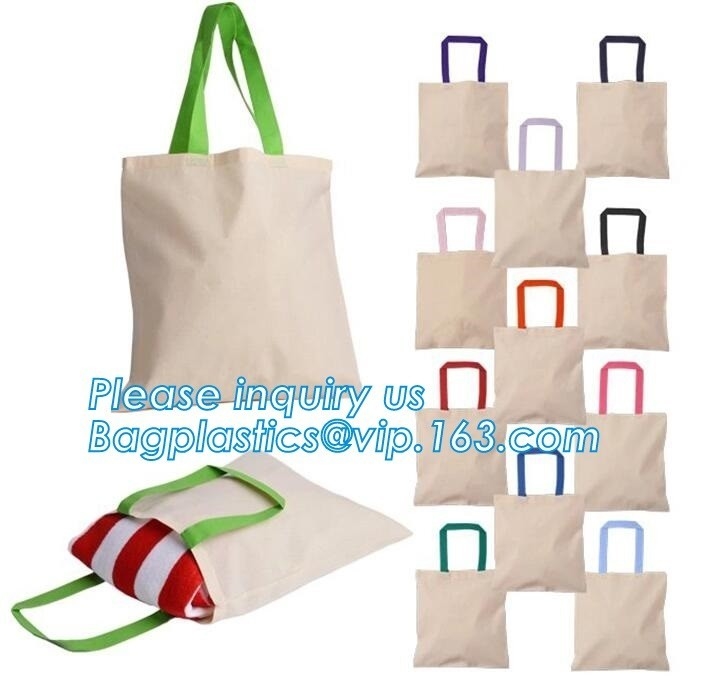 Bolso colorido con la manija de la PU, bolso solo Shou del sellado de oro del bolso de la lona de algodón de la publicidad que hace compras creativa de la lona de las mujeres
