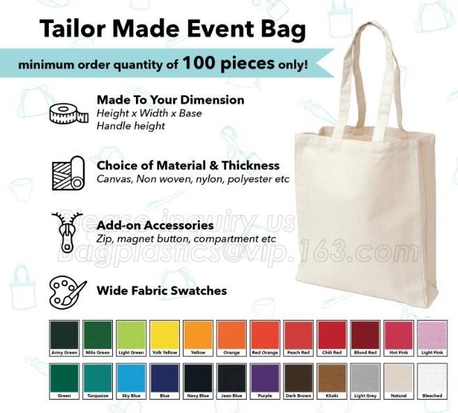 La nueva llegada manejó el bolso reciclable del algodón de las compras de la tela de la lona, estándar en blanco orgánico del bolso de la manija del algodón que hacía compras 10oz