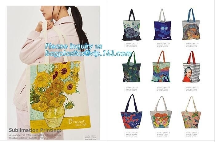 El algodón manejado natural Tote Bag For Packaging de la muselina, manejó el bolso del algodón de las compras del estilo, bagease de encargo del bolso del algodón del eco