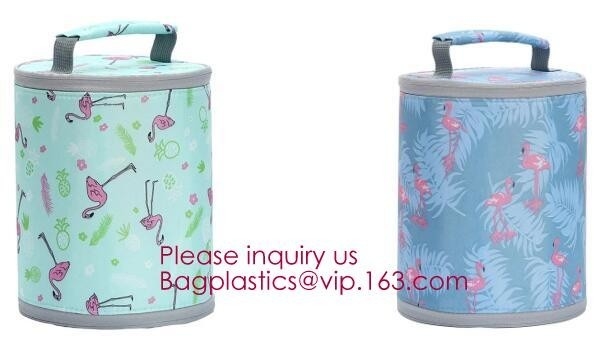 bolso más fresco pínico de vino del almacenamiento de portador del aislamiento de las bebidas del bolso fresco termal de la botella, papel de aluminio de moda de Oxford de la nieve co