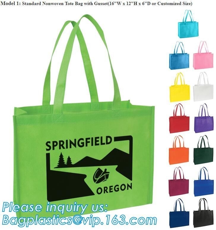 Bolso no tejido promocional con el logotipo/el bolso que hace compras no tejido/el bolso no tejido de encargo barato con la laminación,