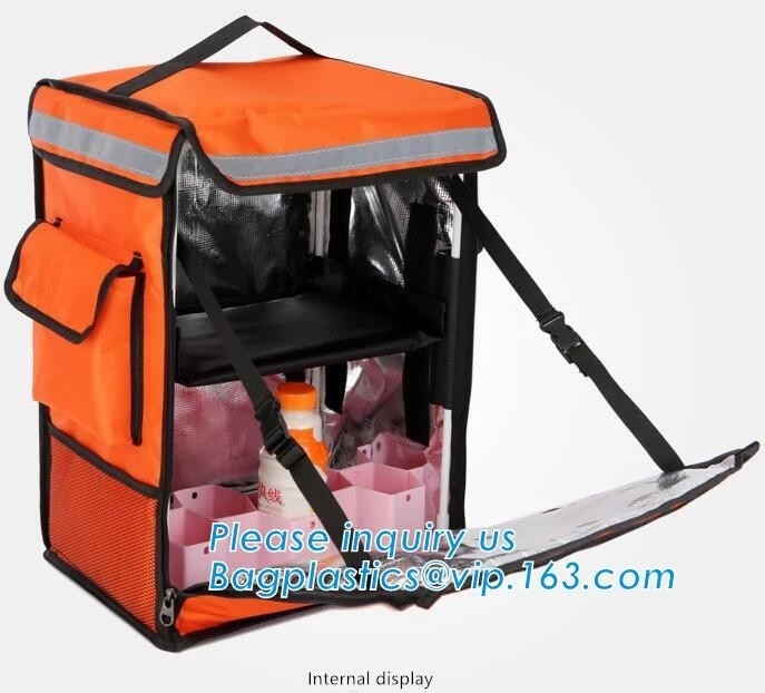 las comidas enteras de alta calidad hacen excursionismo un bolso más fresco de la entrega de la comida con el logotipo de encargo, bolso del rpet, bolso termal, packag de la entrega de la comida