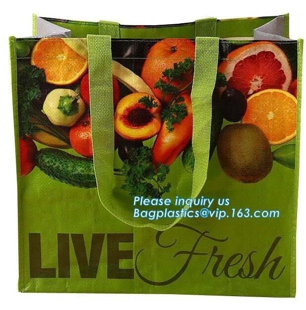El bolso que hace compras plegable reutilizable promocional no tejido plegable de encargo del bolso, totalizador que hace compras de encargo recicla polypropy reutilizable