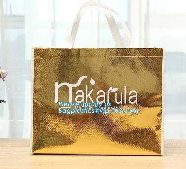 el bolso no tejido barato del sellado caliente de la promoción, el bolso no tejido promocional más barato de la impresión, todo el color laminó alta marca no
