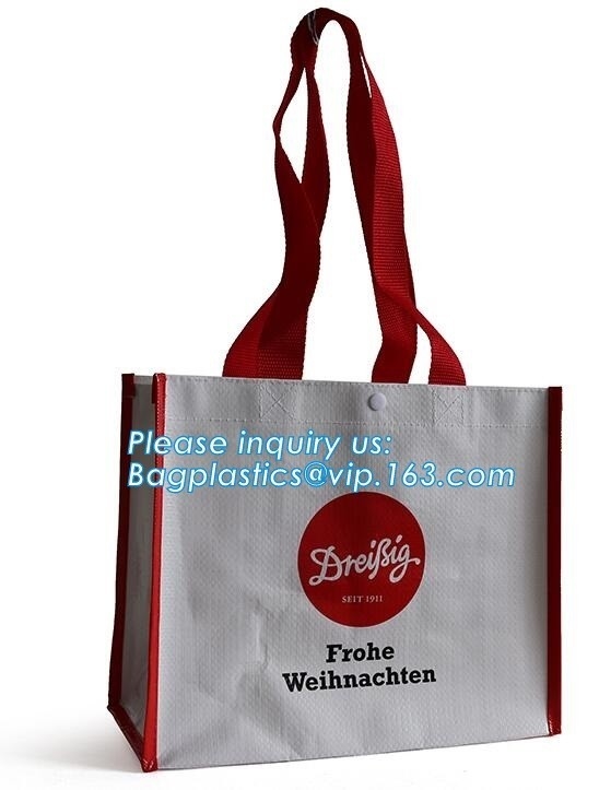 el bolso tejido promocional laminado de los pp de China del totalizador que hacía compras, a todo color impreso laminó el bolso que hacía compras plástico tejido los Pp, packa