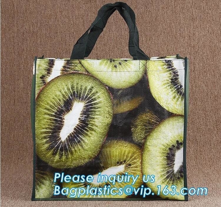 El bolso que hacía compras no tejido de los pp de la moda, ultramarinos laminó el bolso no tejido, Logo Printed Shopping Bag, Tote Bags, bolso tejido tela