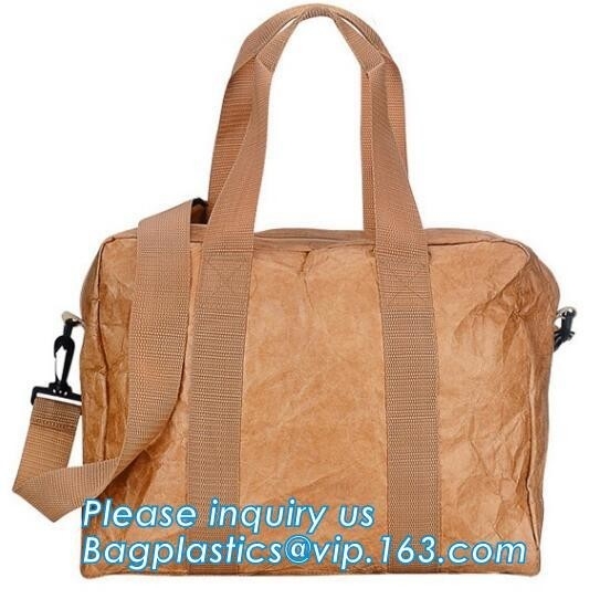 la bolsa de asas del tyvek de la lona, bolsa de papel portátil del almuerzo de Tyvek, bolso Tyvek de encargo Tote Bag para las compras, totalizador de Tyvek de la moda del tyvek