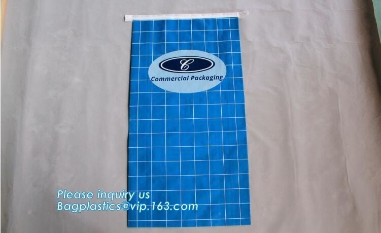 Bolsa de papel plástica tejida pp laminada fuerte de alta calidad de Kraft del trazador de líneas del bolso PE, bolso tejido PP laminado de papel 50l de Brown Kraft