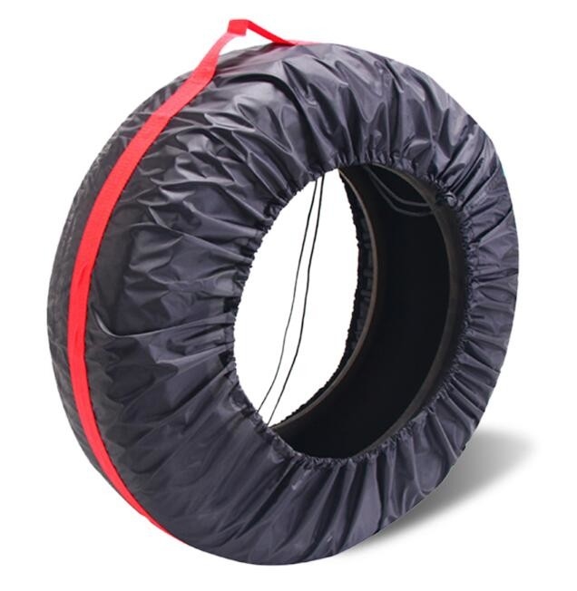 el bolso del neumático del poliéster de los bolsos del almacenamiento de la cubierta del neumático para el coche, neumático impermeable de repuesto plegable del diámetro cubre el bolso de la protección