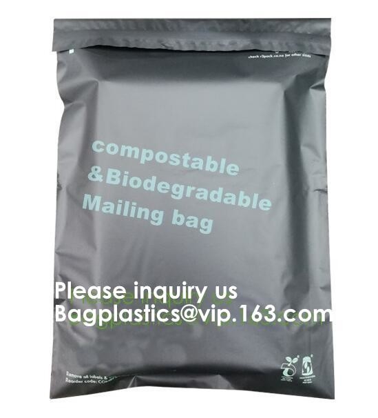 El correo biodegradable impreso empaqueta el mensajero de empaquetado de envío del anuncio publicitario
