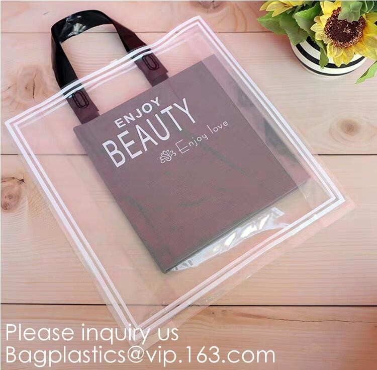 Bolsos de empaquetado de la ropa abonable biodegradable de la joyería con los bolsos del regalo del caramelo del banquete de boda de la Navidad de la manija