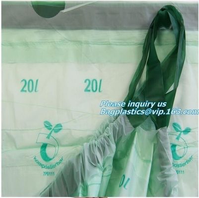 customer wholesale corn starch biodegradable compostable eco friendly laundry bag for hotel, Dissolvable laundry bag eco