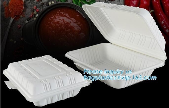 biodegradable corn starch food container,Airline new nature 900ml biodegradable corn starch food container with lid pac